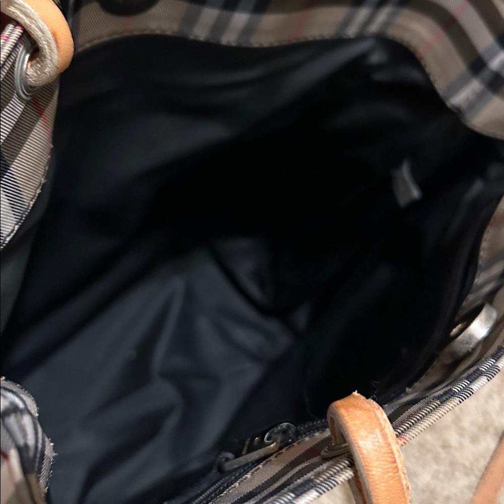 Burberry Tan Nova Check Tote Hand Bag - Picture 8 of 11
